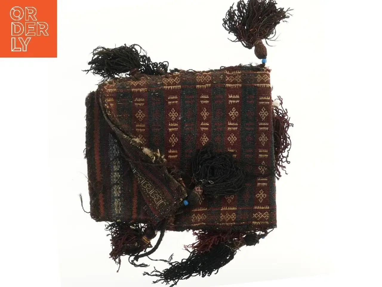 Billede 2 - Dekorative tekstiler med frynser (str. 2 stk 46x32,5 cm)