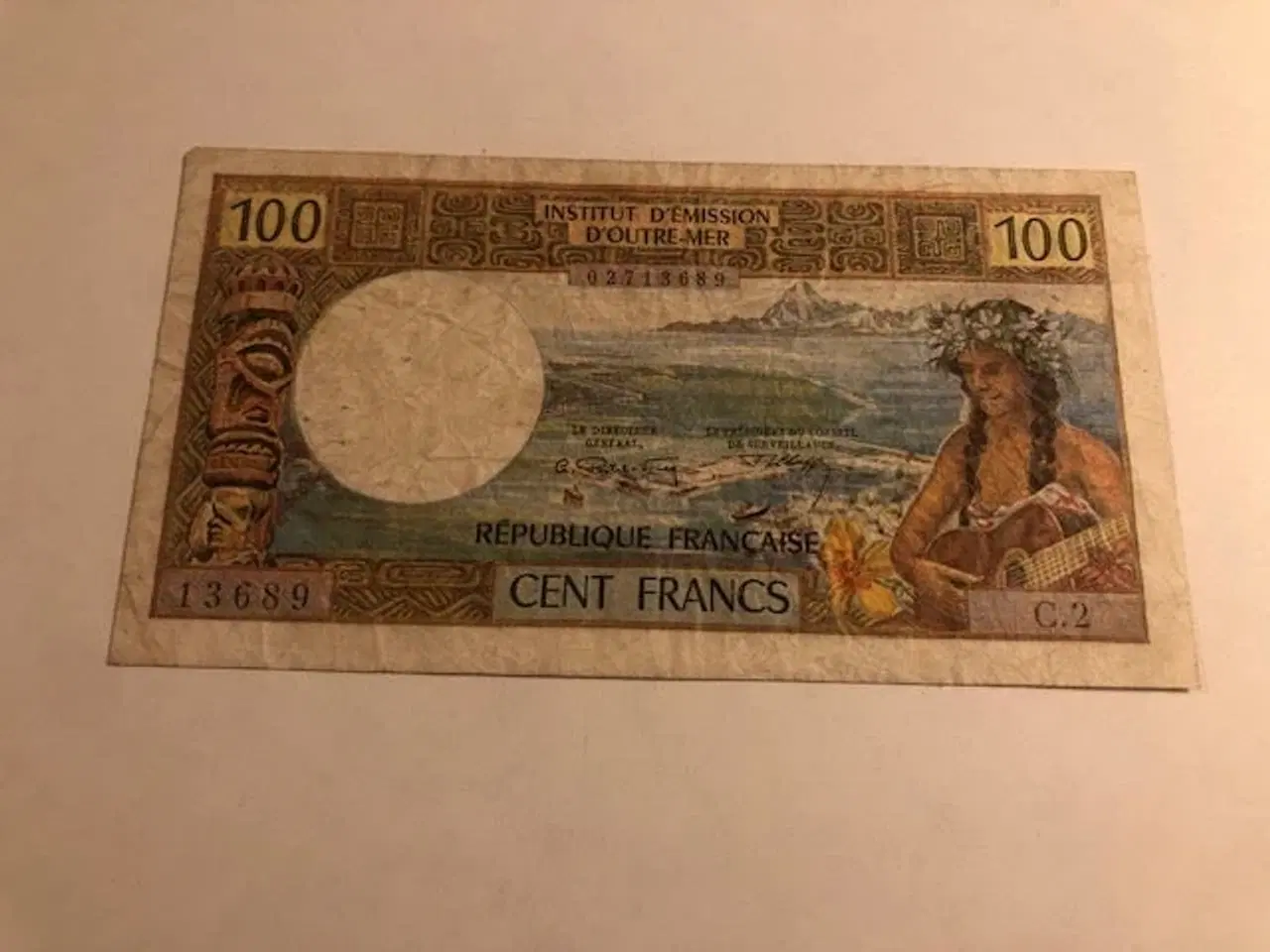 Billede 1 - 100 Cent Francs Tahiti