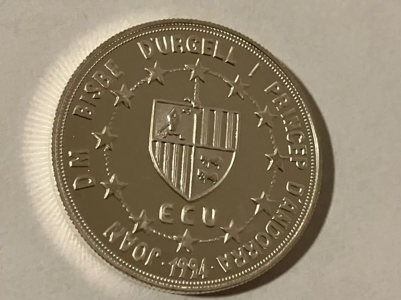 Billede 2 - 10 Diners Andorra 1994 - Silver - Low mintage