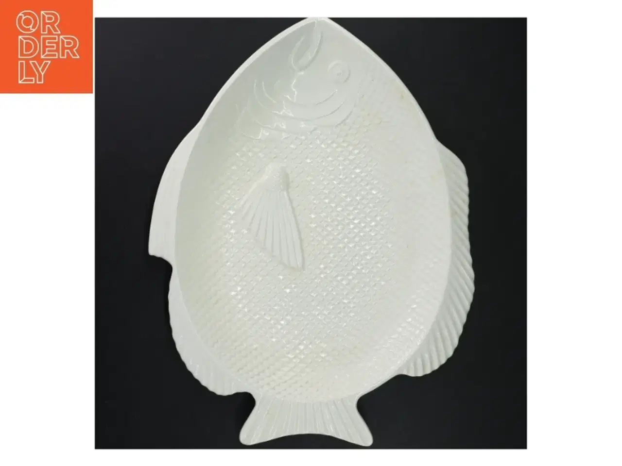 Billede 1 - Hvidt fiskefad (str. 40x30 cm)