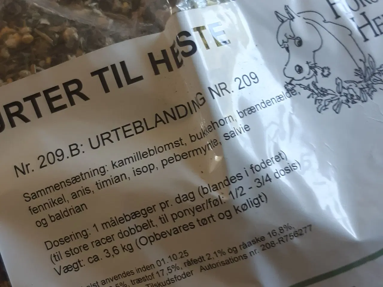 Billede 2 - 2 typer Urter til hest/pony