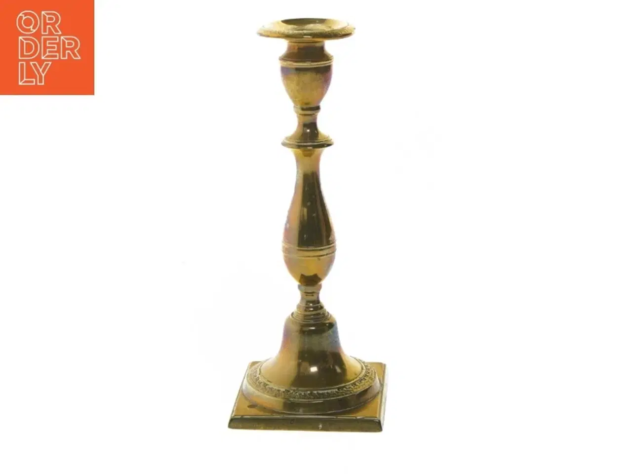 Billede 1 - Messing lysestage (str. 23,5 cm)