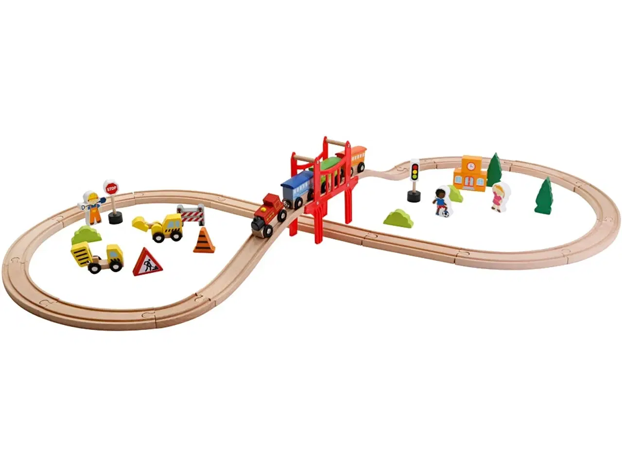 Billede 1 - VIGA Togbane 8-tal - 39 dele til kreativ leg