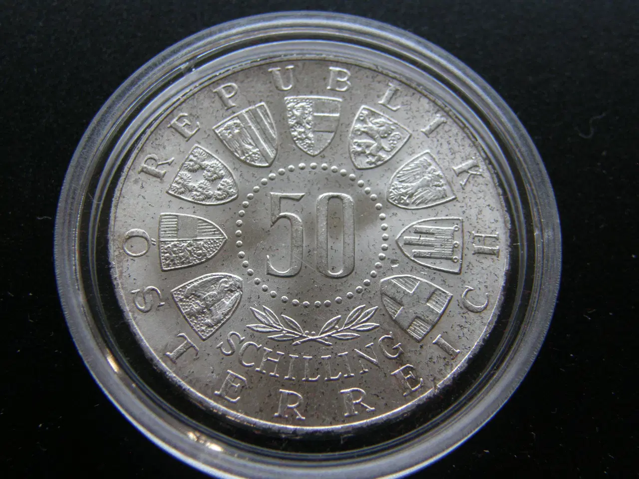 Billede 1 - Østrig  50 Shillings  1964  Sølv.