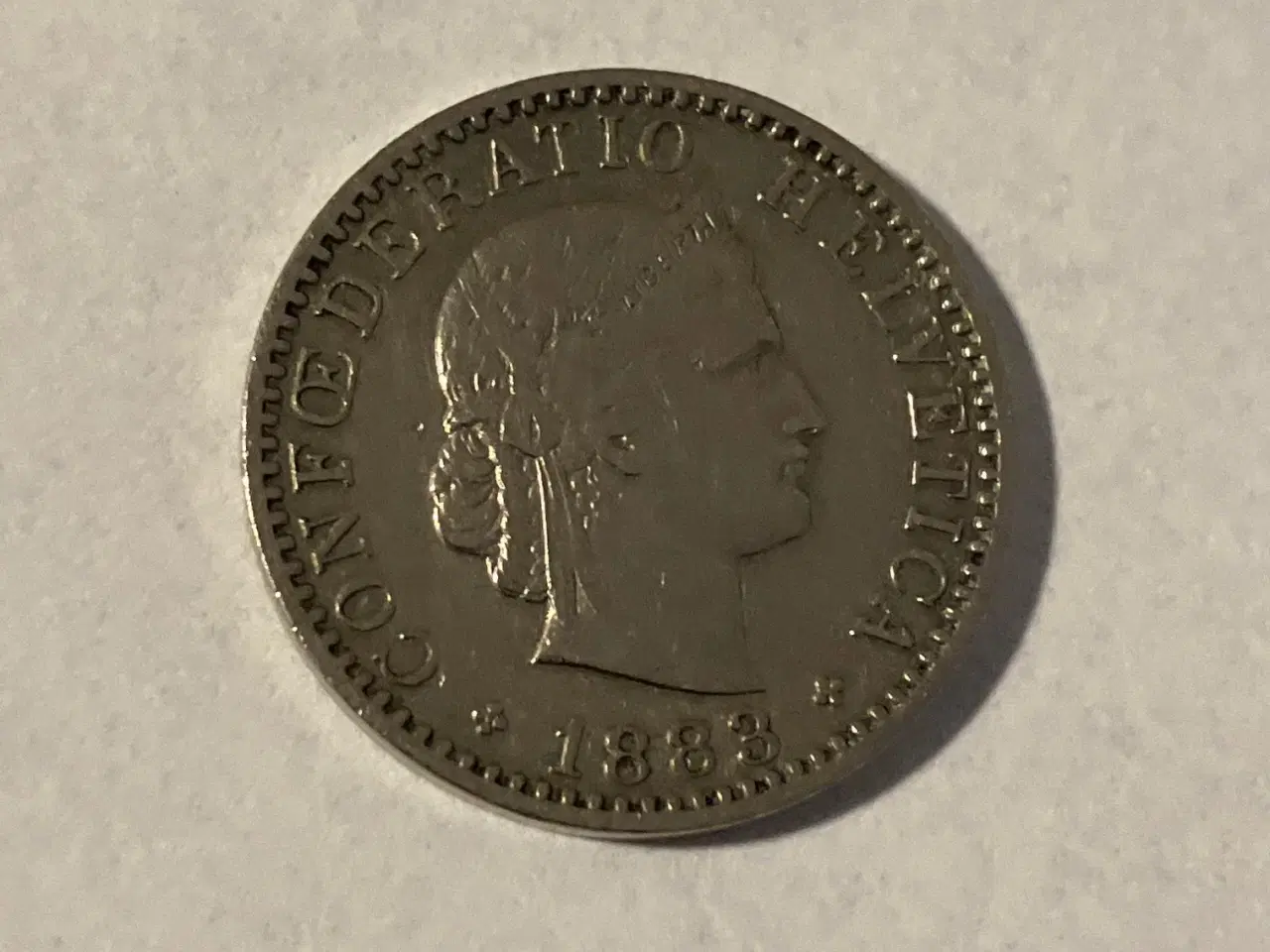 Billede 1 - 20 Rappen 1883 Switzerland