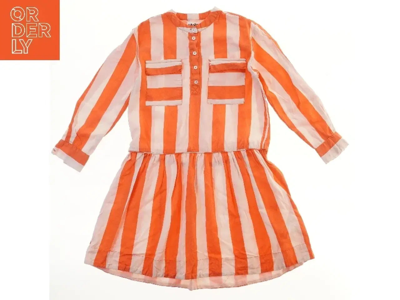 Billede 1 - Stribet kjole med lange ærmer fra Molo (str. 140)