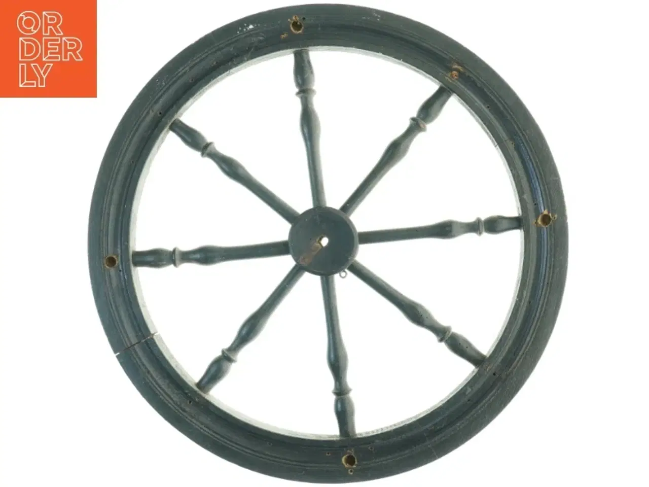 Billede 2 - Træhjul til dekoration (diameter ca. 47 cm x 3 cm)