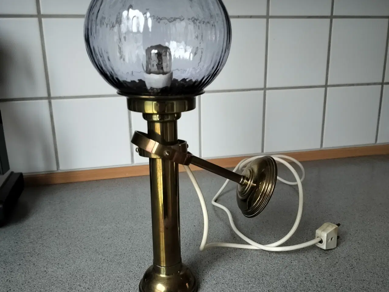 Billede 3 - Skibslampe, messing