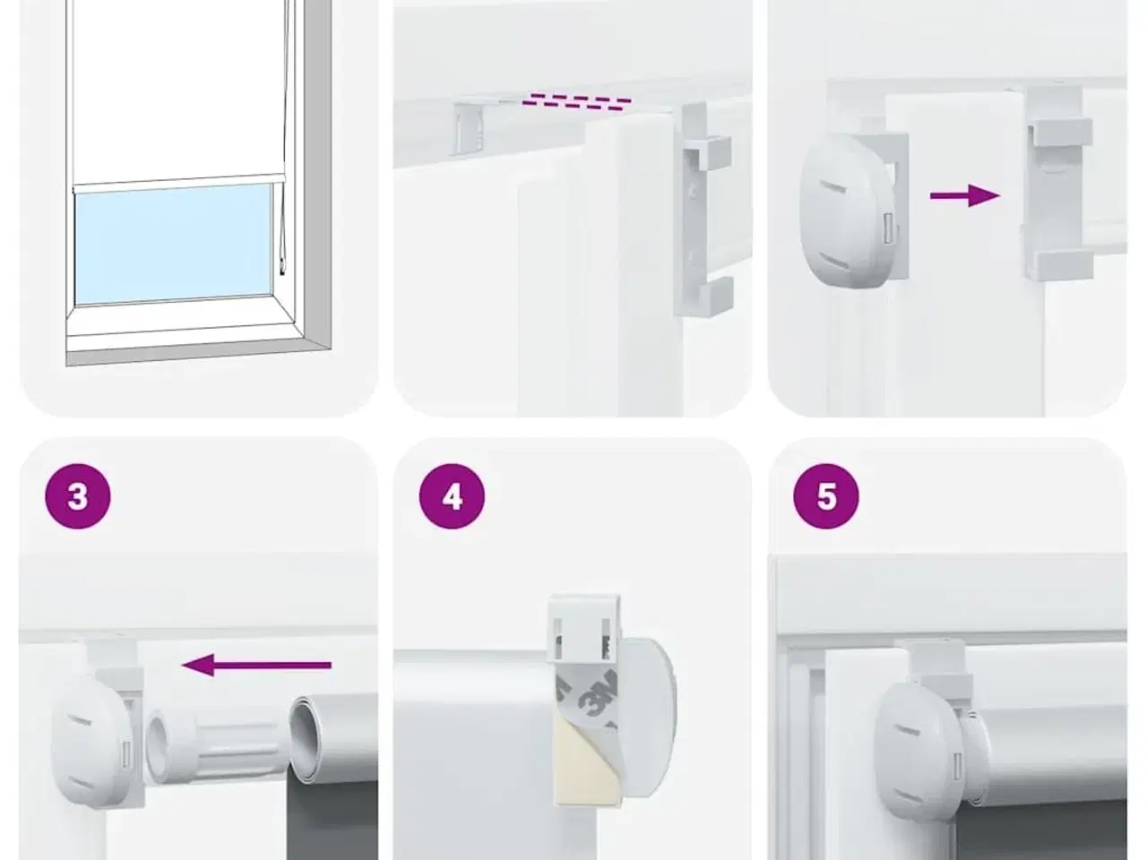 Billede 6 - Rullegardin mørklægning 75x230 cm stofbredde 70,7 cm polyester