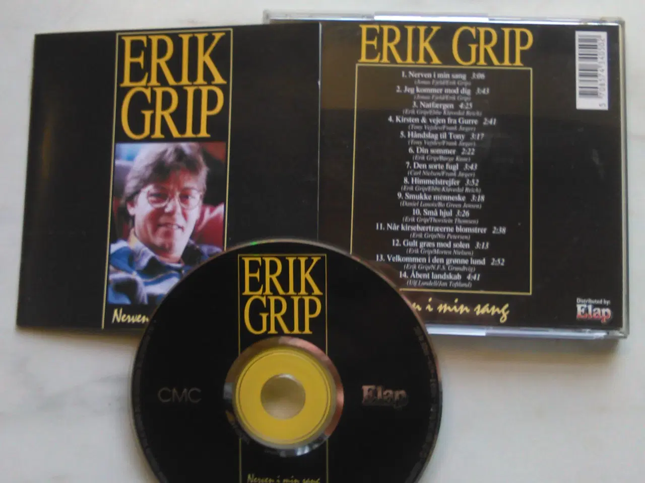 Billede 2 - ERIK GRIP: NERVEN I MIN SANG (1994  