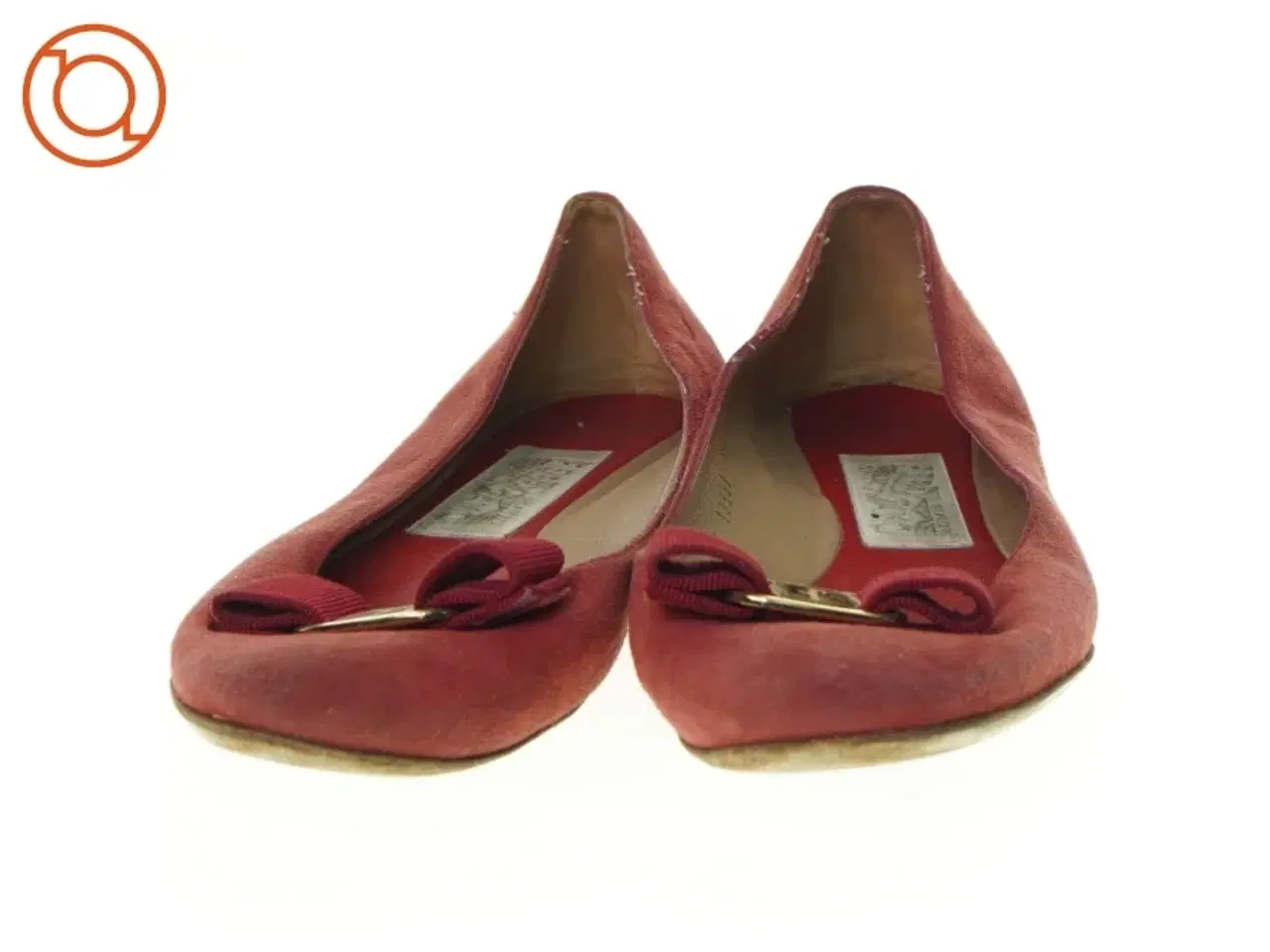 Billede 5 - Røde ruskindssko med spænde (str. 8 komma 5)