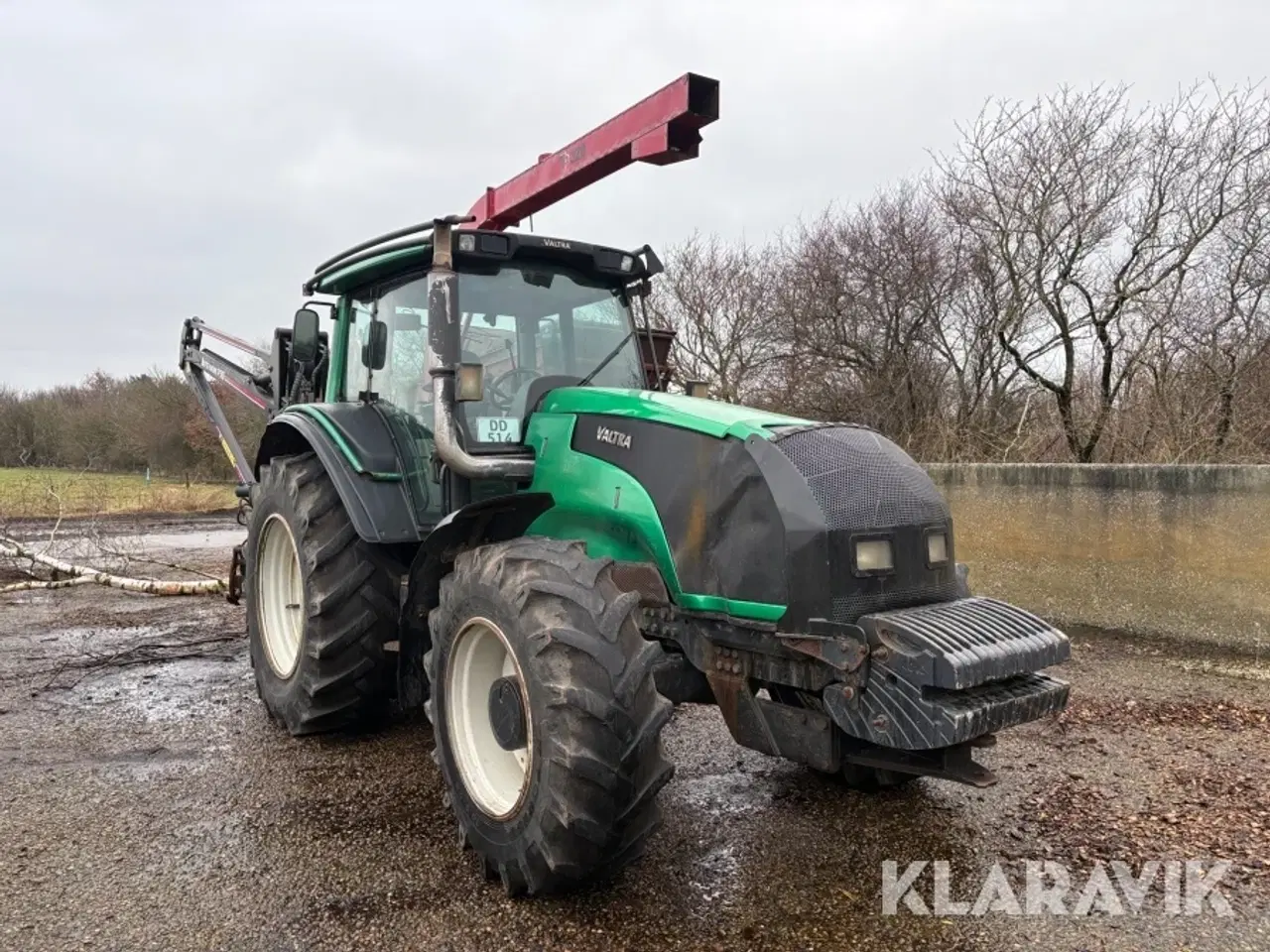 Billede 2 - Traktor Valtra T191LS med flishugger, kran og vogn