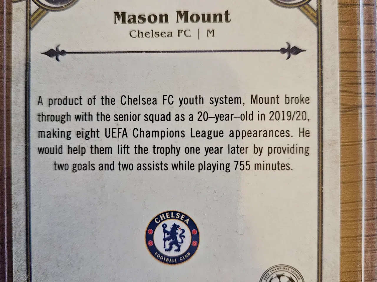 Billede 2 - Chelsea FC Mason Mount Fodboldkort Topps Chrome