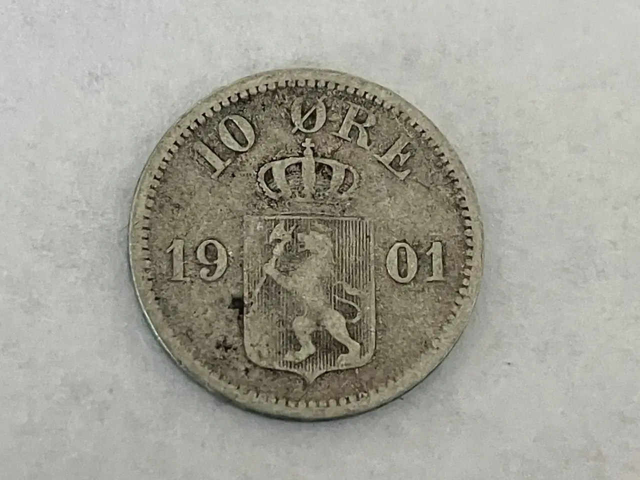 Billede 1 - 10 Øre 1901 Norge