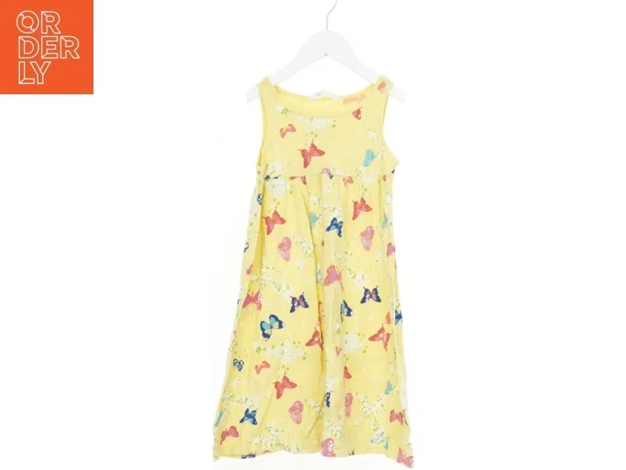 Billede 1 - Sommerkjole med sommerfugleprint fra H&M (str. 122)