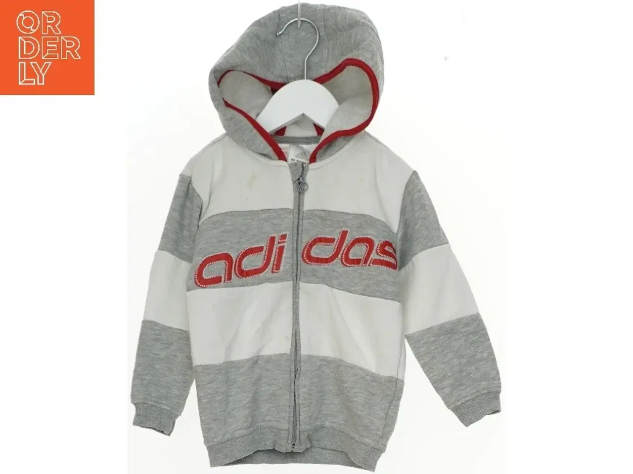 Billede 1 - Grå og Hvid Hættetrøje fra Adidas fra Adidas (str. 98)