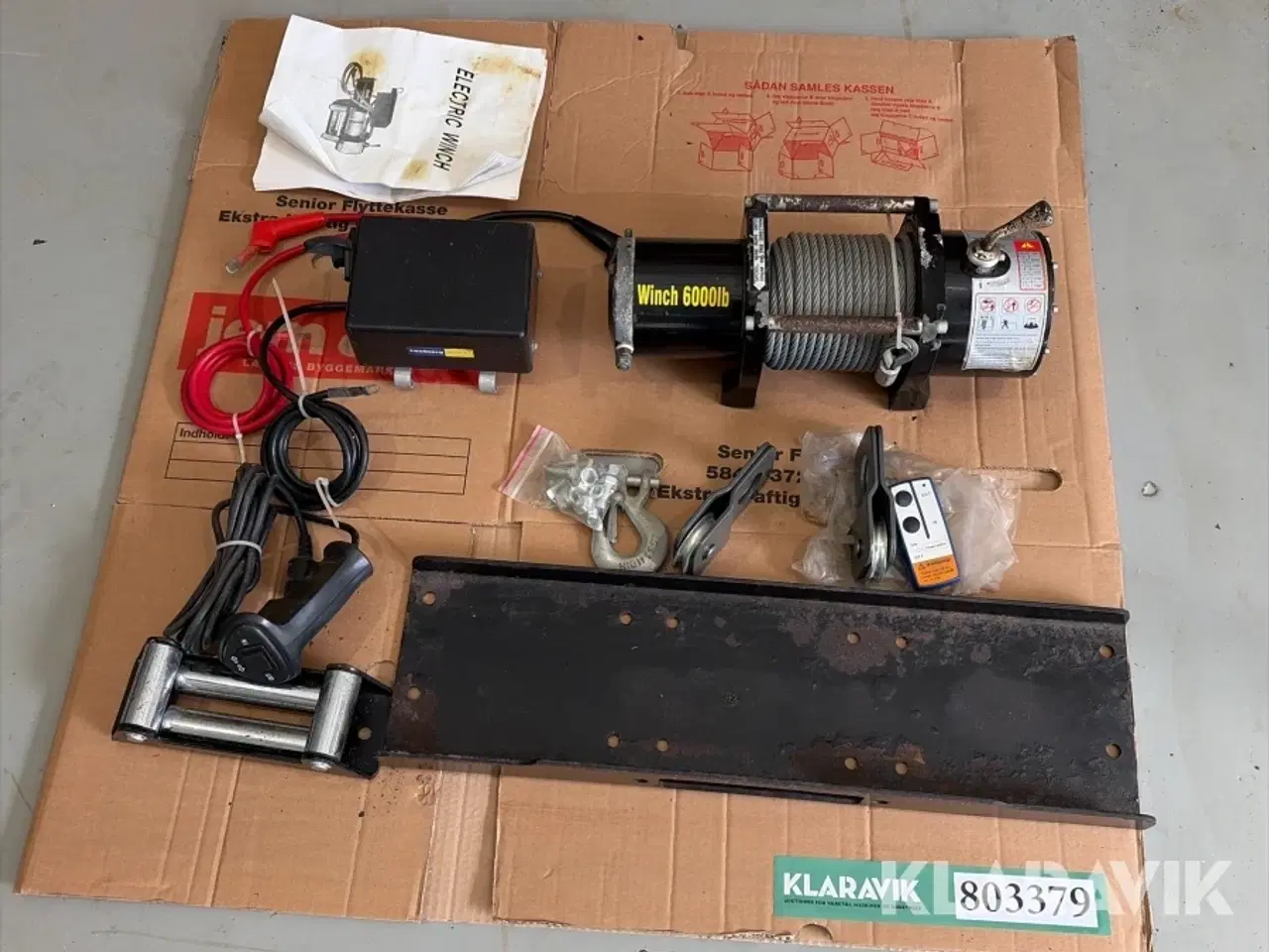 Billede 1 - El-spil / Elektrisk vinsch 6000 lb (komplet sæt) 6000 Electric Winch