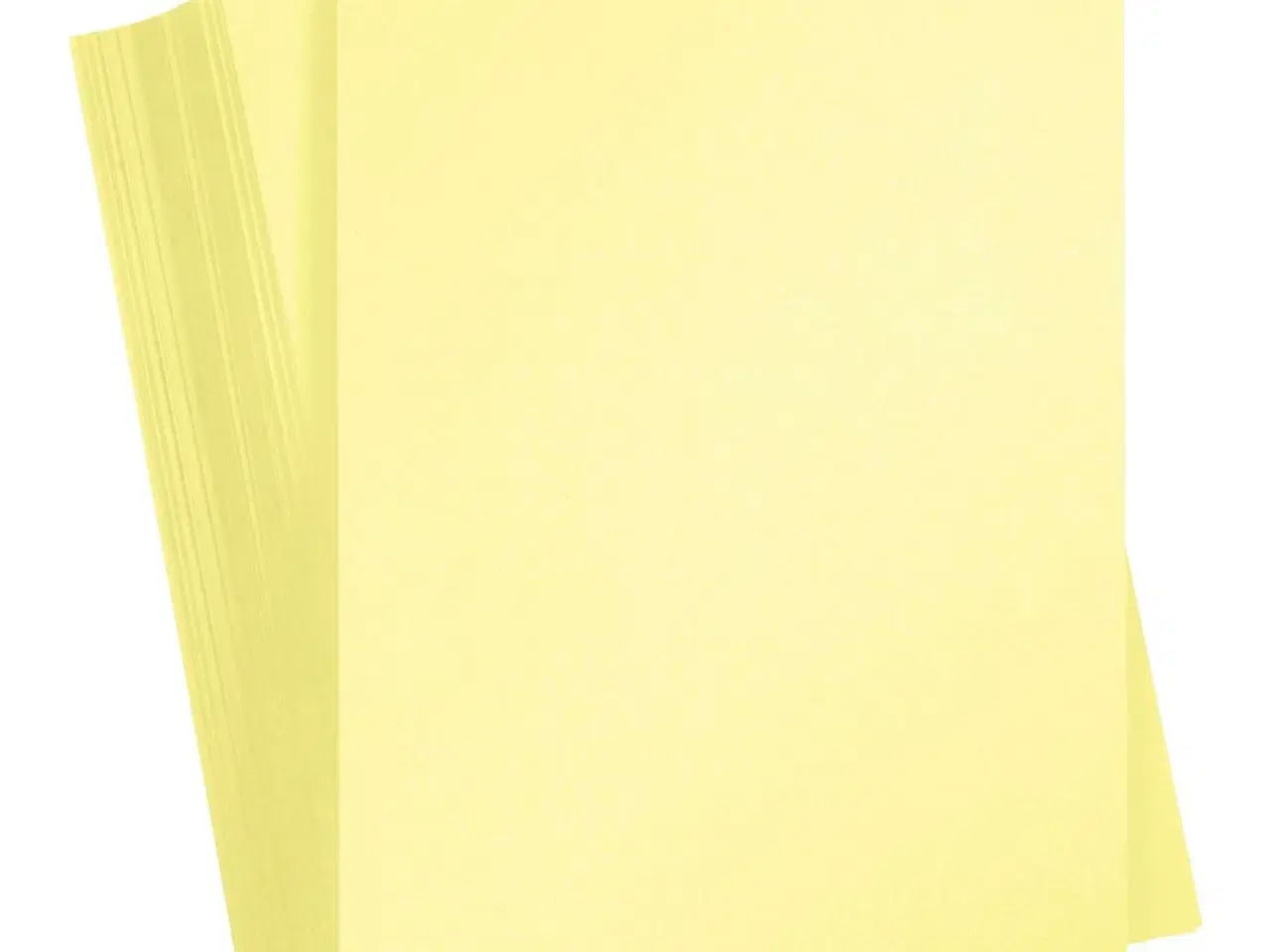 Billede 1 - Karton, A4, ark 210x297 mm, 180 g, lys gul, 100ark/ 1 pk.