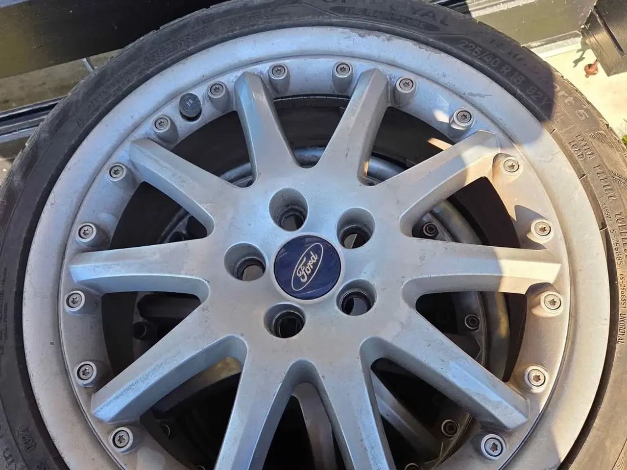 Billede 1 - 18" org ford alu 5x108 med nye dæk 225/40/18