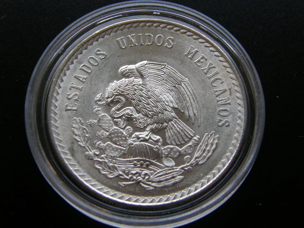Billede 2 - Mexico  5 Pesos  1948  Sølv.