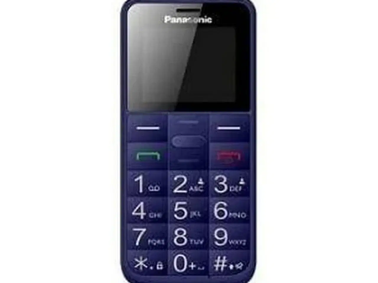 Billede 1 - Panasonic KX-TU110EX trykknap mobil til ældre, 1,77" TFT, Bluetooth - Blå