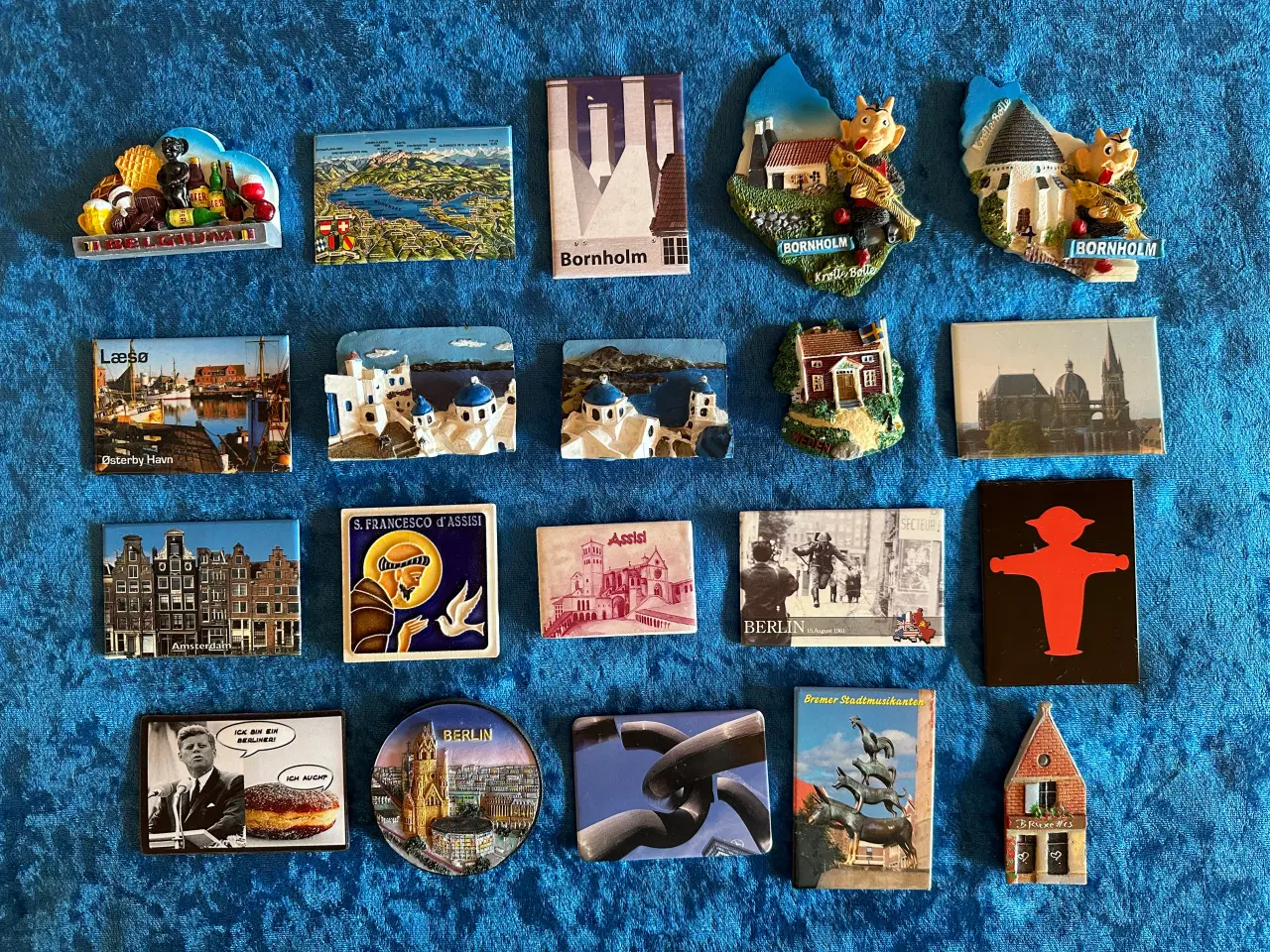 Billede 1 - 4 styk køleskabsmagneter sælges