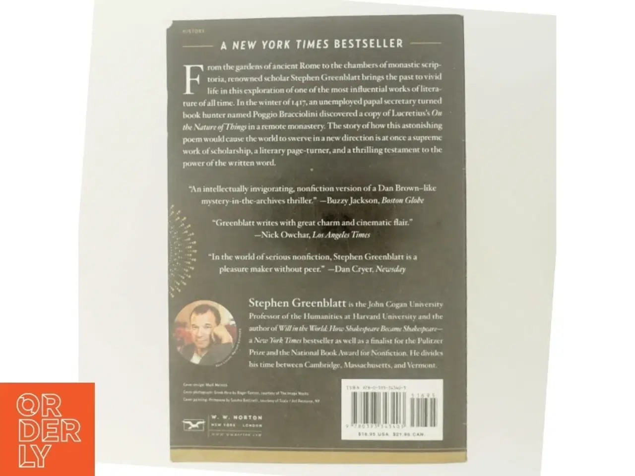 Billede 3 - &#39;The swerve: how the world became modern&#39; af Stephen Greenblatt (bog)