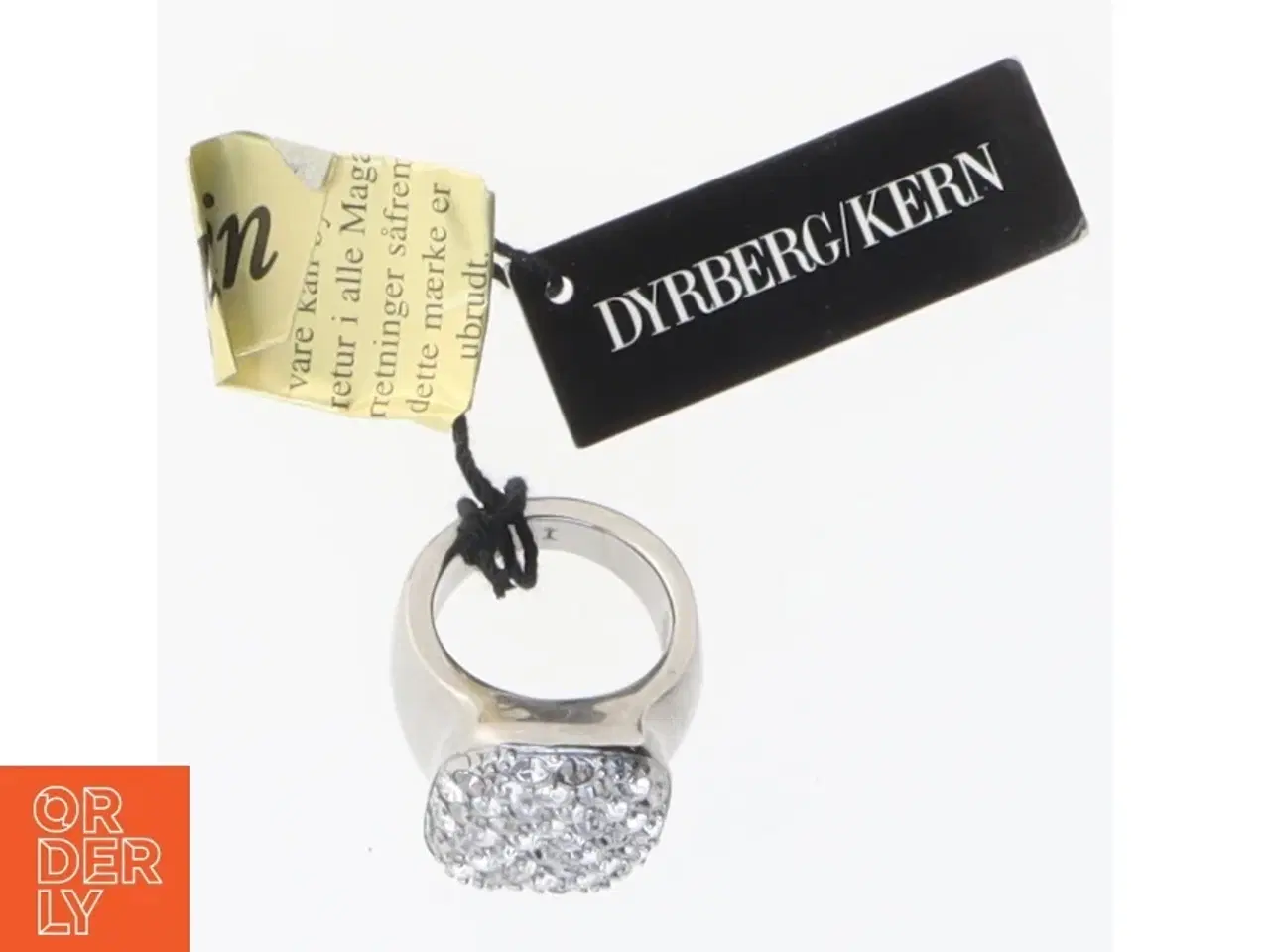 Billede 1 - Sølvring med krystaller fra Dyrberg Kern (str. 51 mm)