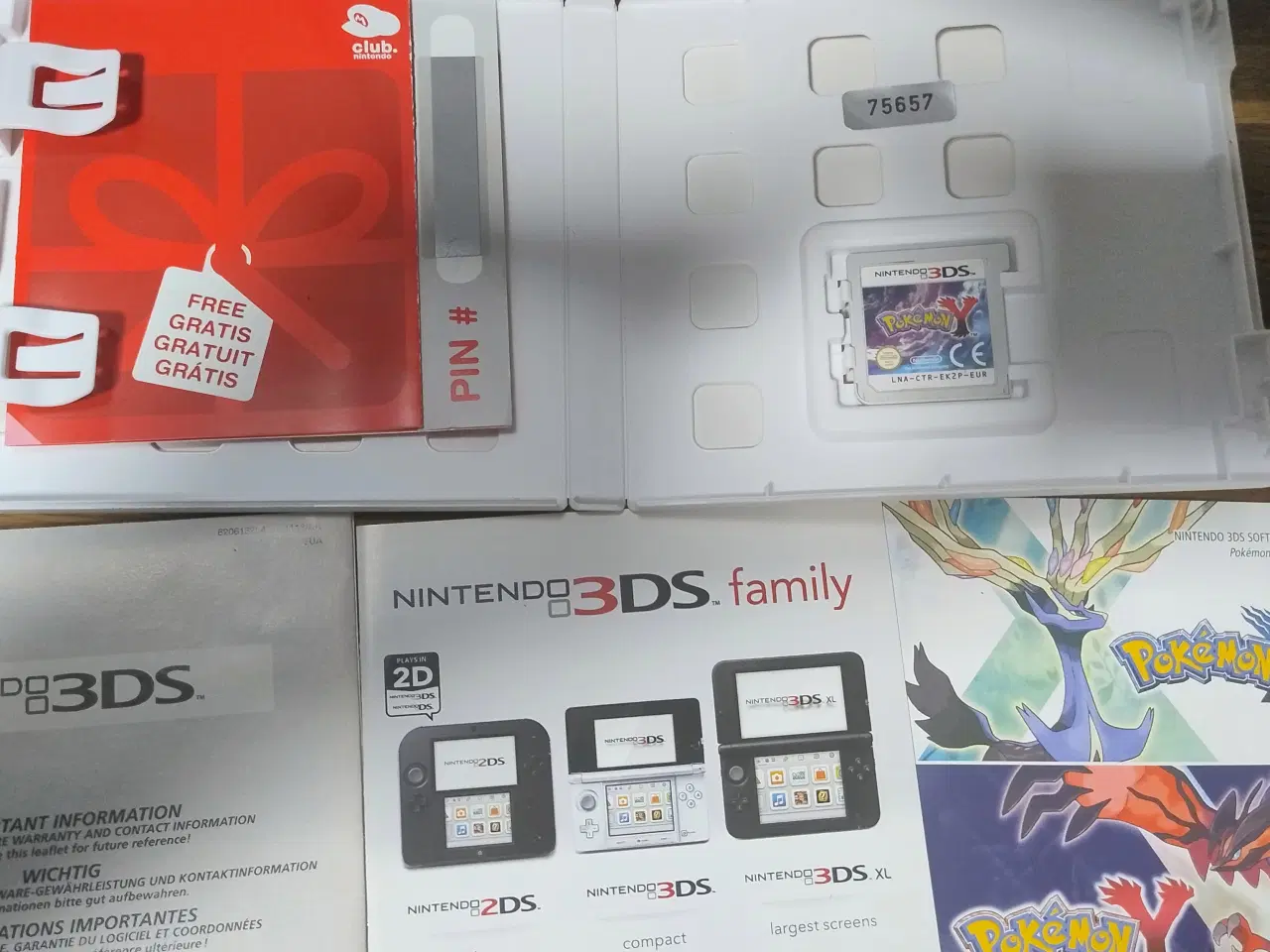 Billede 3 - Nintendo 3DS Pokemon Y, inkl. originale manualer