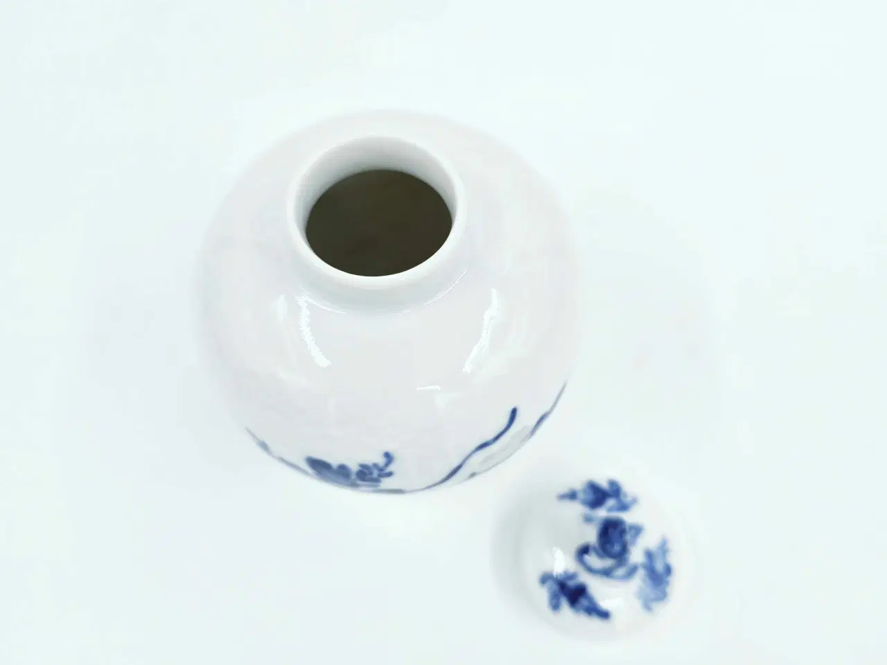 Billede 8 - Blå Blomst krukke med låg / Tedåse 1 sortering