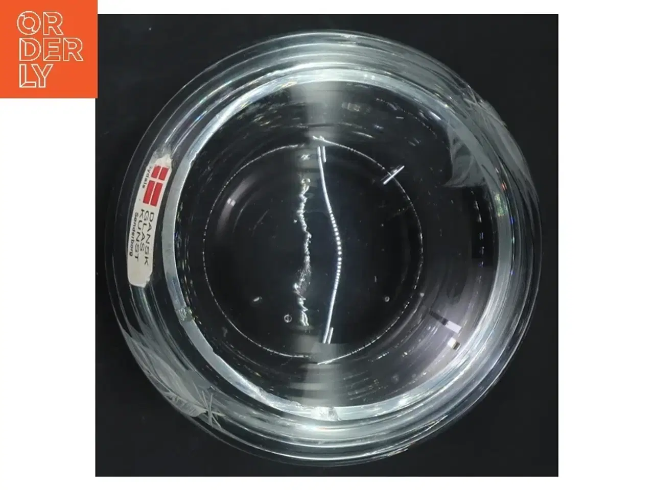 Billede 3 - Rund glas vase fra Dansk Glas Kunst (str. Ø 8,5 cm)