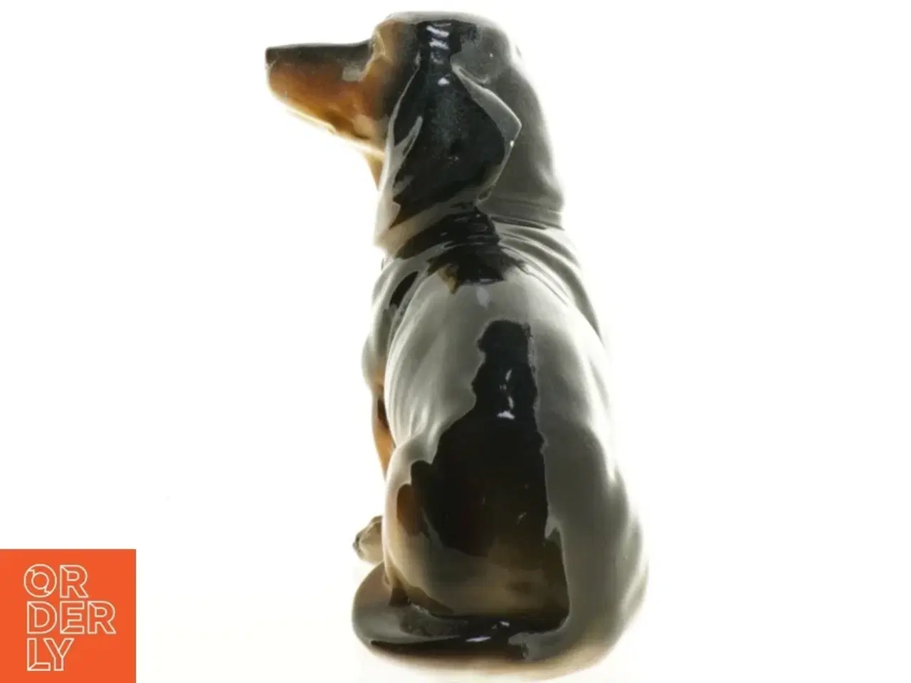 Billede 3 - Porcelæns figur af gravhund (str. 16 x 8 cm)