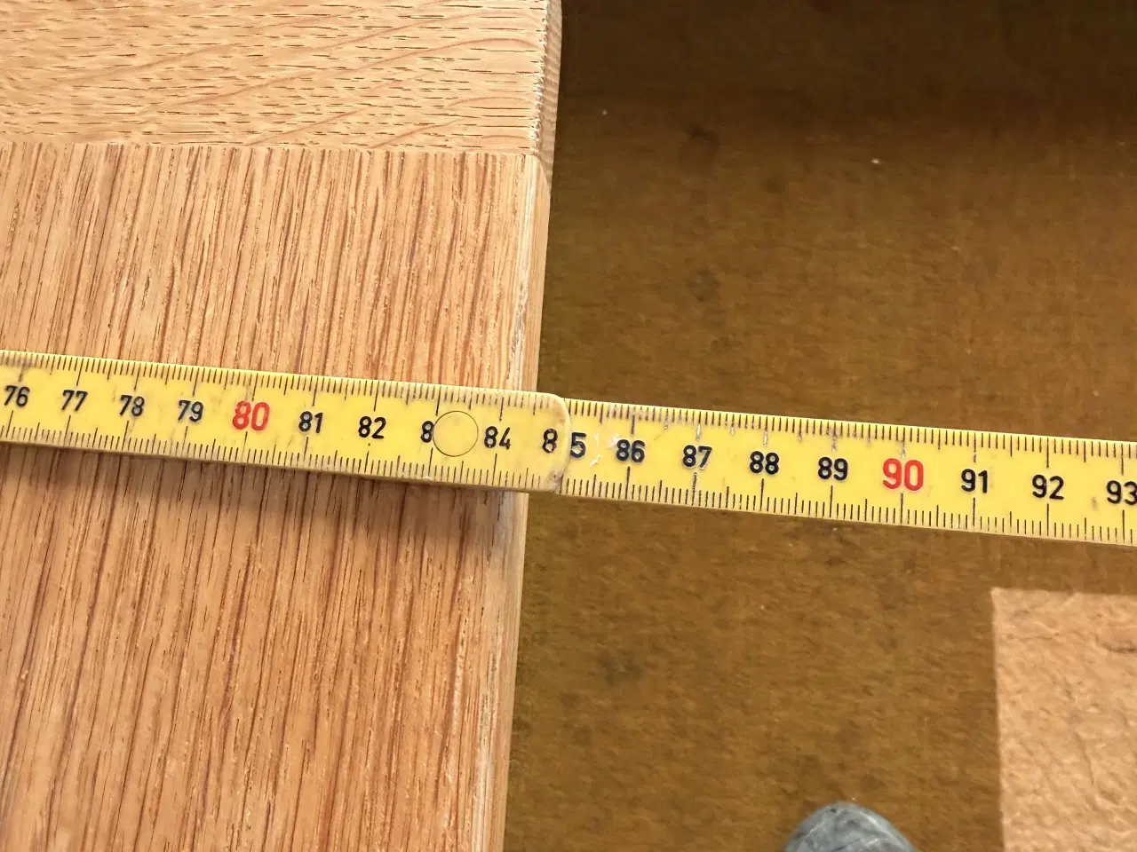 Billede 2 - Spisebord rektangulært træ naturfarvet