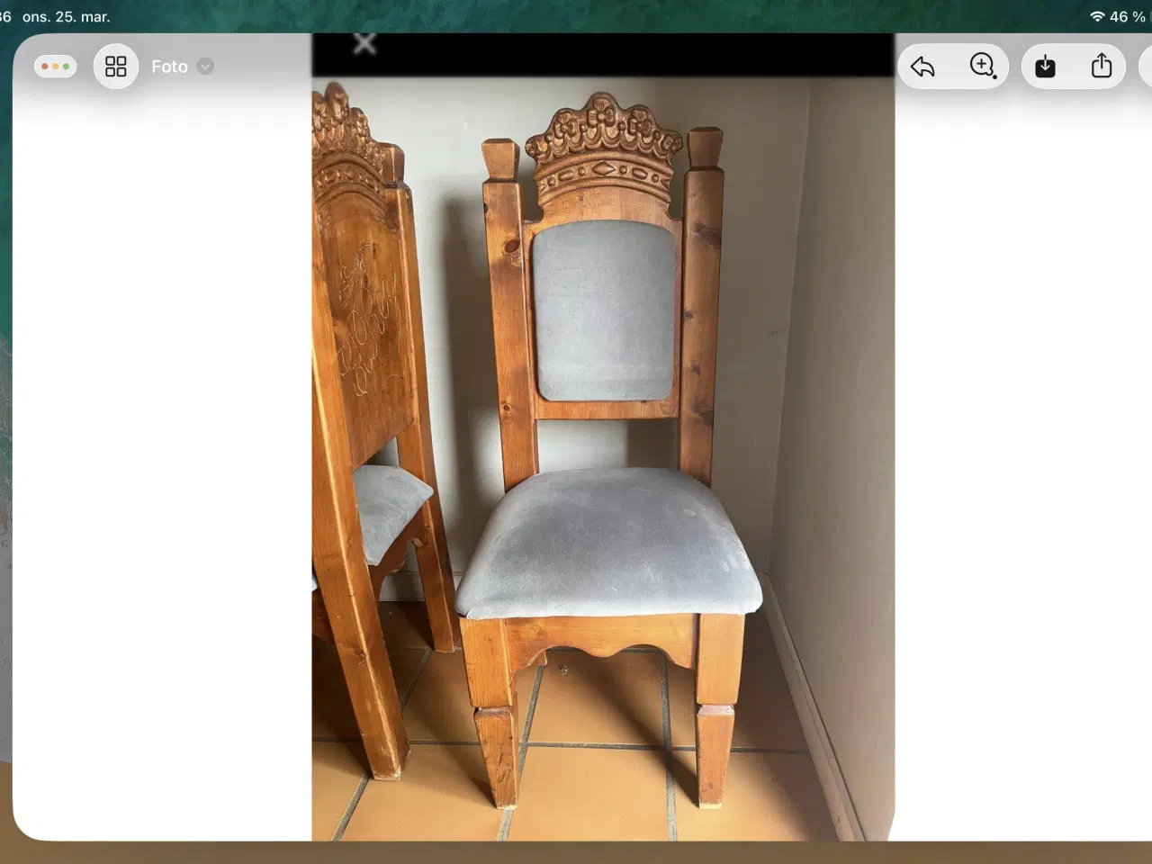 Billede 3 - 10 stk spisebords stole (spanske) sælges 4.500,-kr