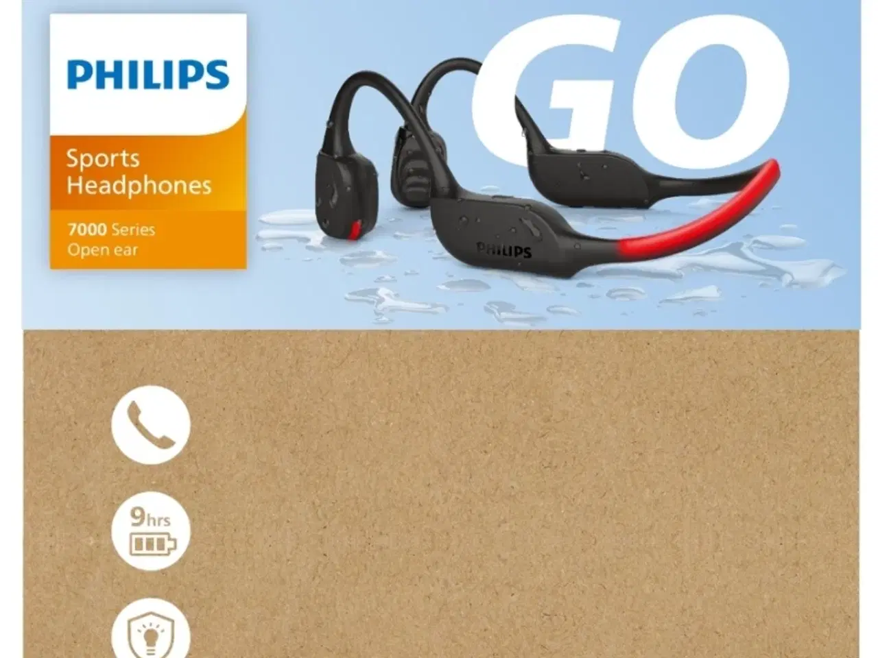 Billede 2 - Philips Go A7607BK Bone Conduction hovedtelefoner,