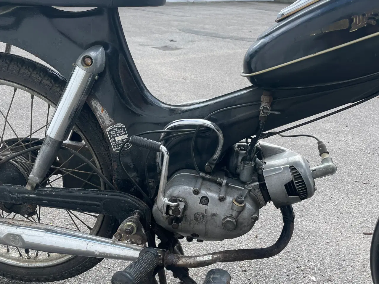 Billede 6 - Puch MS50 2 håndgear, kickstart og nummermatch