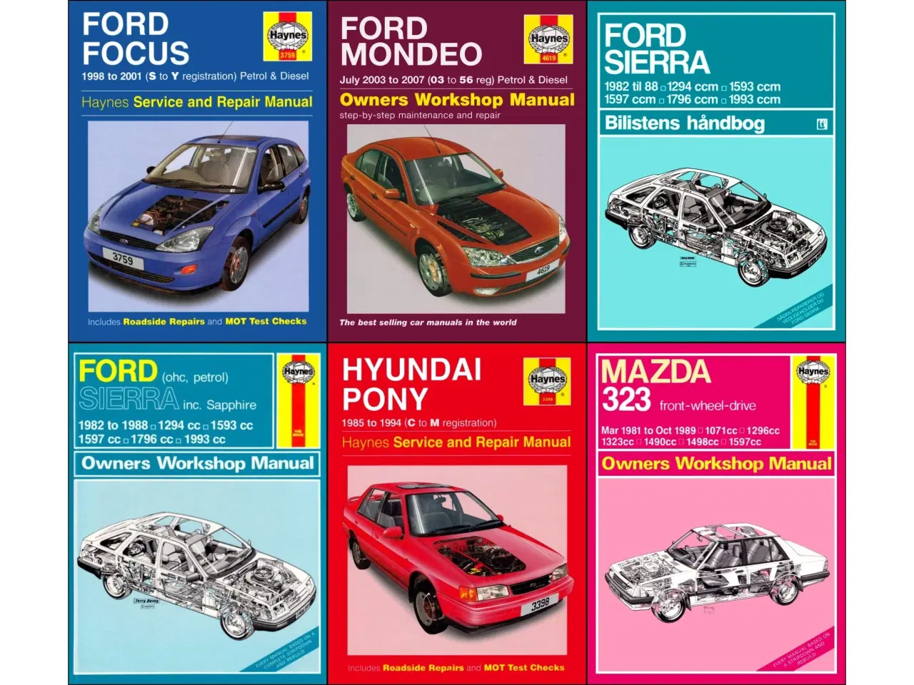 Billede 4 - Haynes - 61 Haynes Værkstedshåndbøger - 75 kr./bog