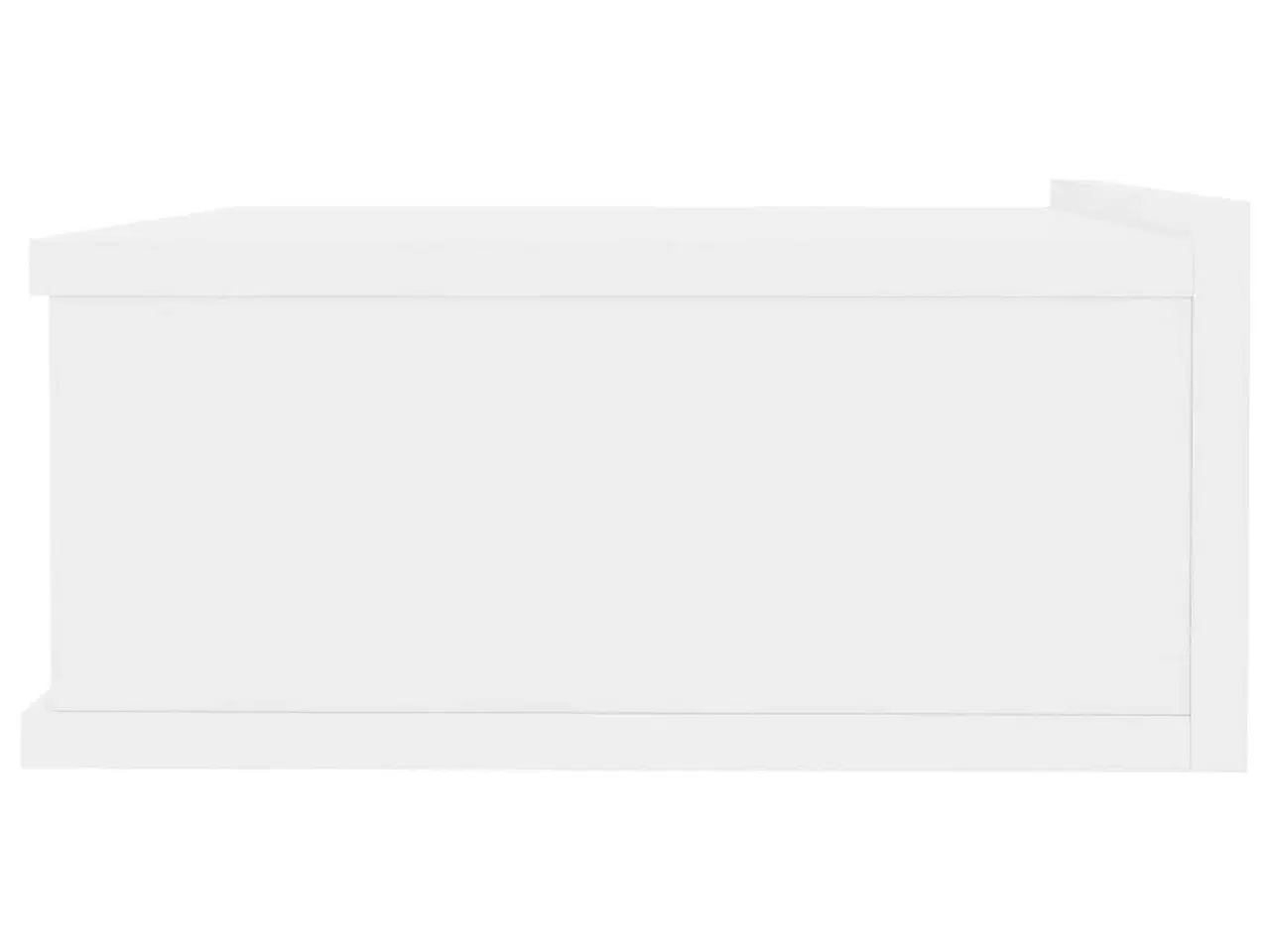 Billede 5 - Svævende natborde 2 stk. 40 x 30 x 15 cm konstrueret træ hvid