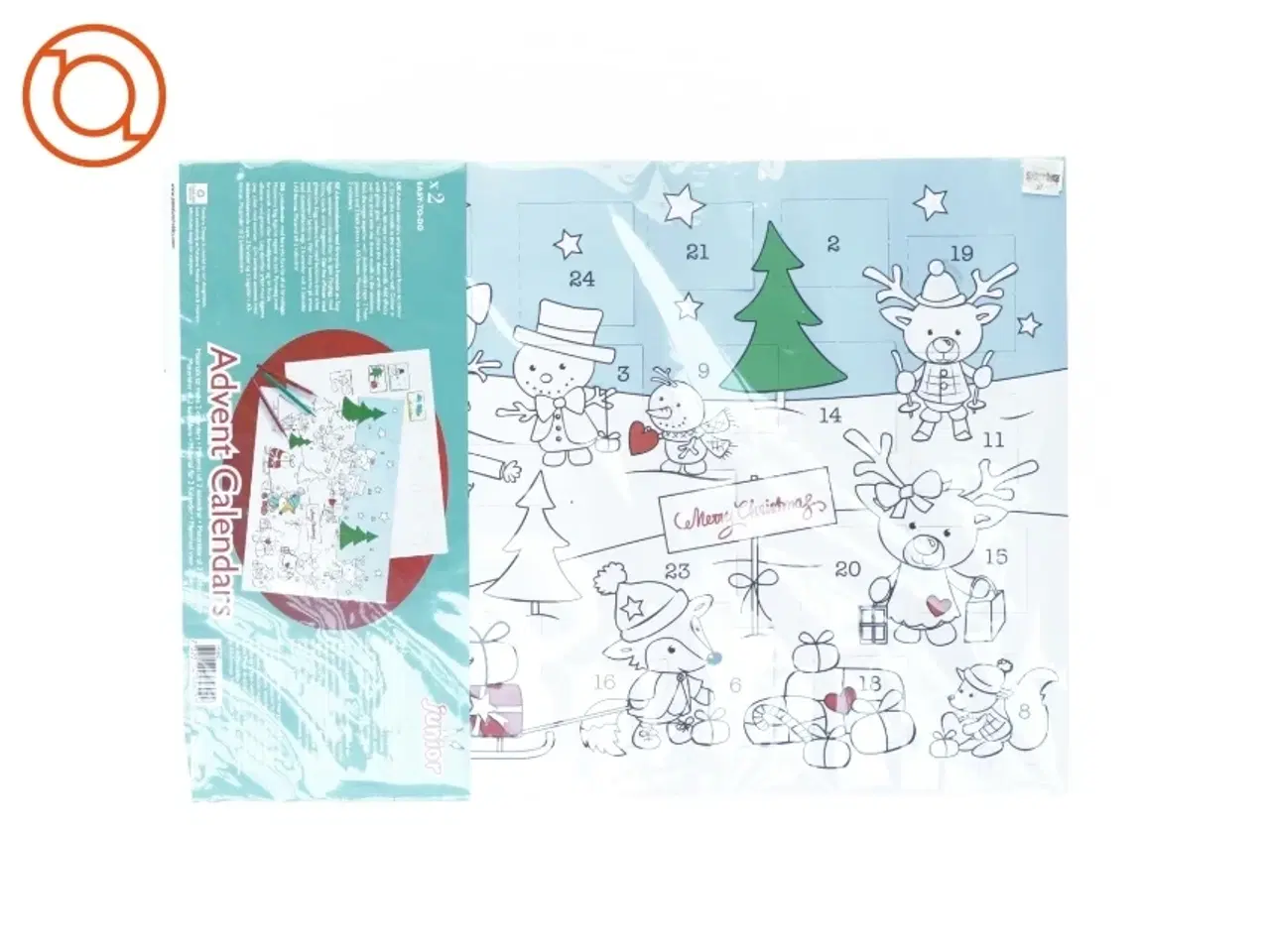 Billede 1 - Julekalender farv-selv fra Pandora Hobby (str. 40 x 30 cm)