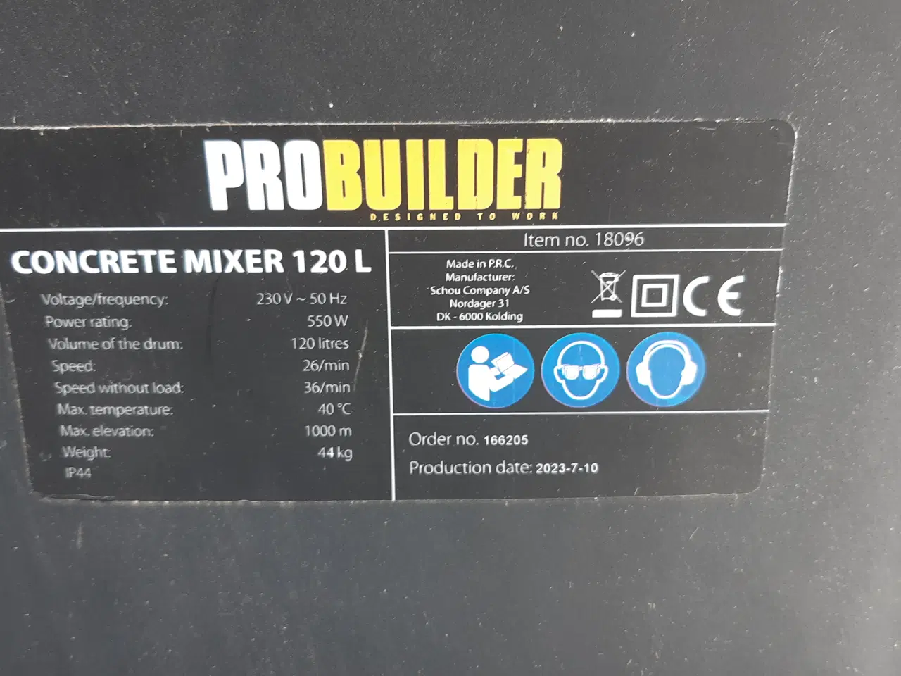 Billede 5 - Betonblander Probuilder 120 liter