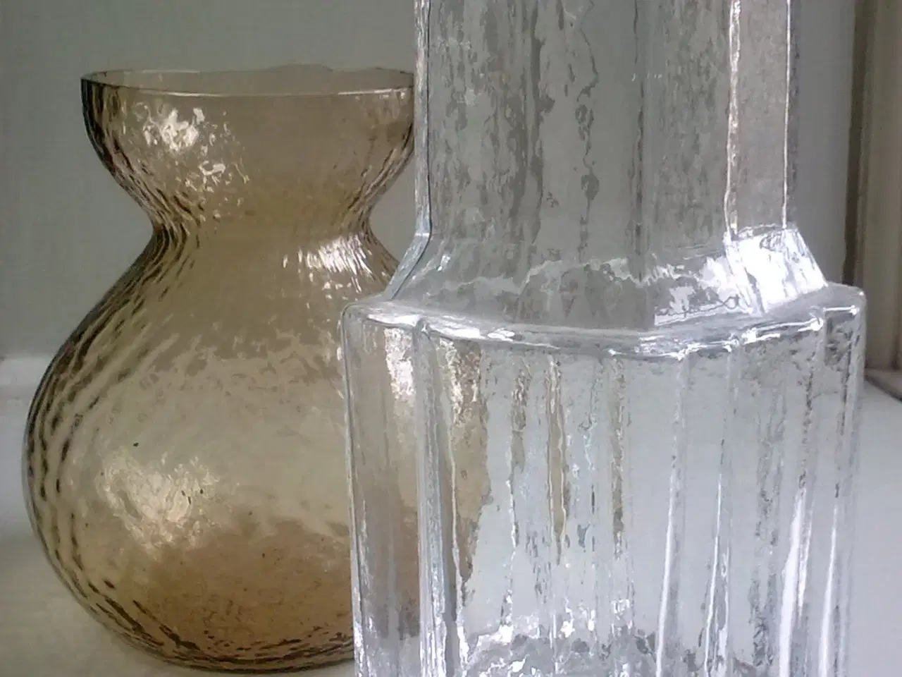 Billede 2 - Is glas skulptur RETRO grenvase NY formgivning