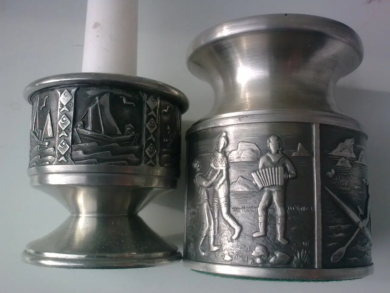 Billede 9 - Norge - vi tænder lyset i RETRO tin stage