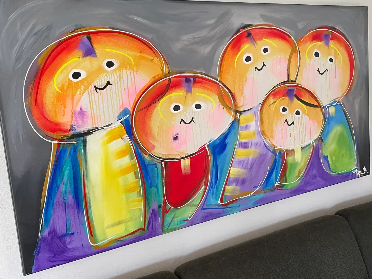 Billede 1 - Per B. maleri 180 x 90 cm