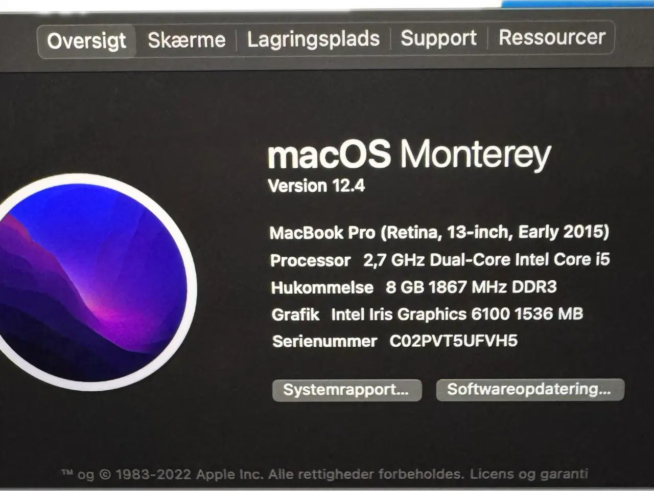 Billede 1 - MacBook Pro computer
