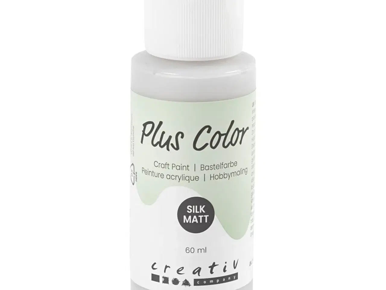 Billede 1 - Plus Color Hobbymaling, sølv, 60ml/ 1 fl.