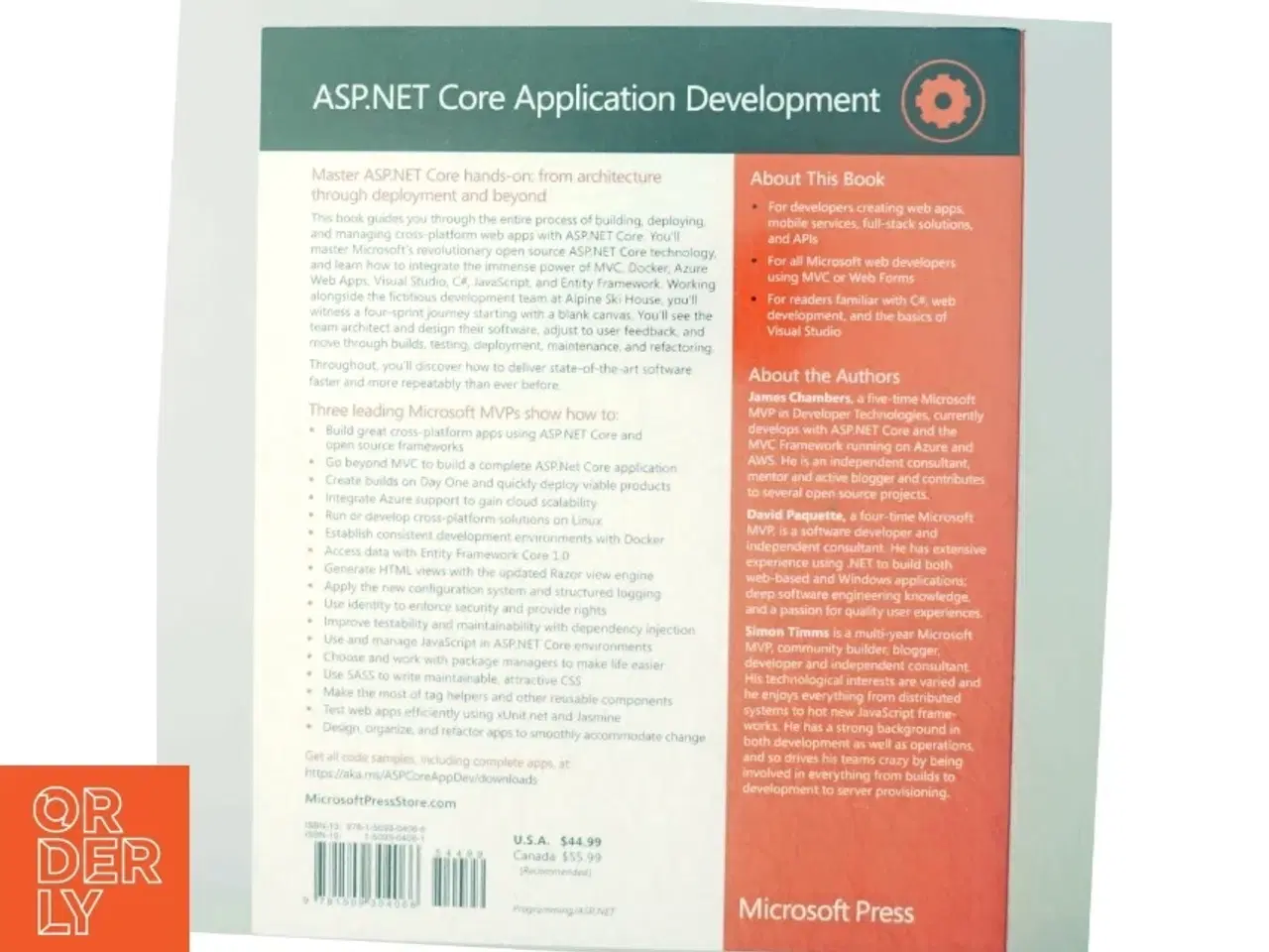 Billede 3 - ASP.NET Core Application Development af James Chambers, David Paquette, Simon Timms (Bog),