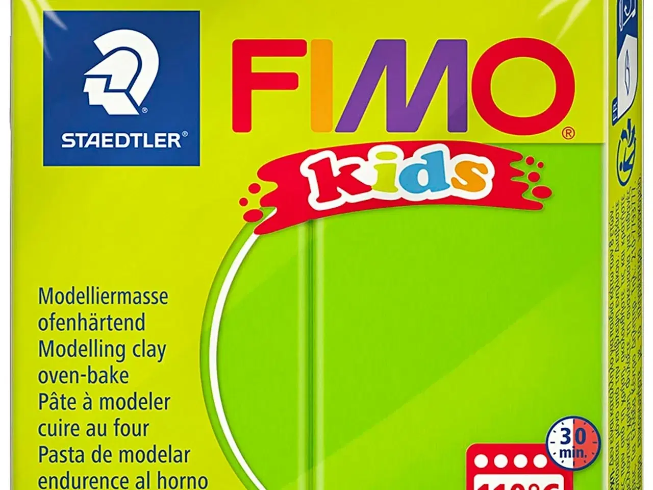 Billede 1 - FIMO® Kids ler, lys grøn, 42g/ 1 pk.