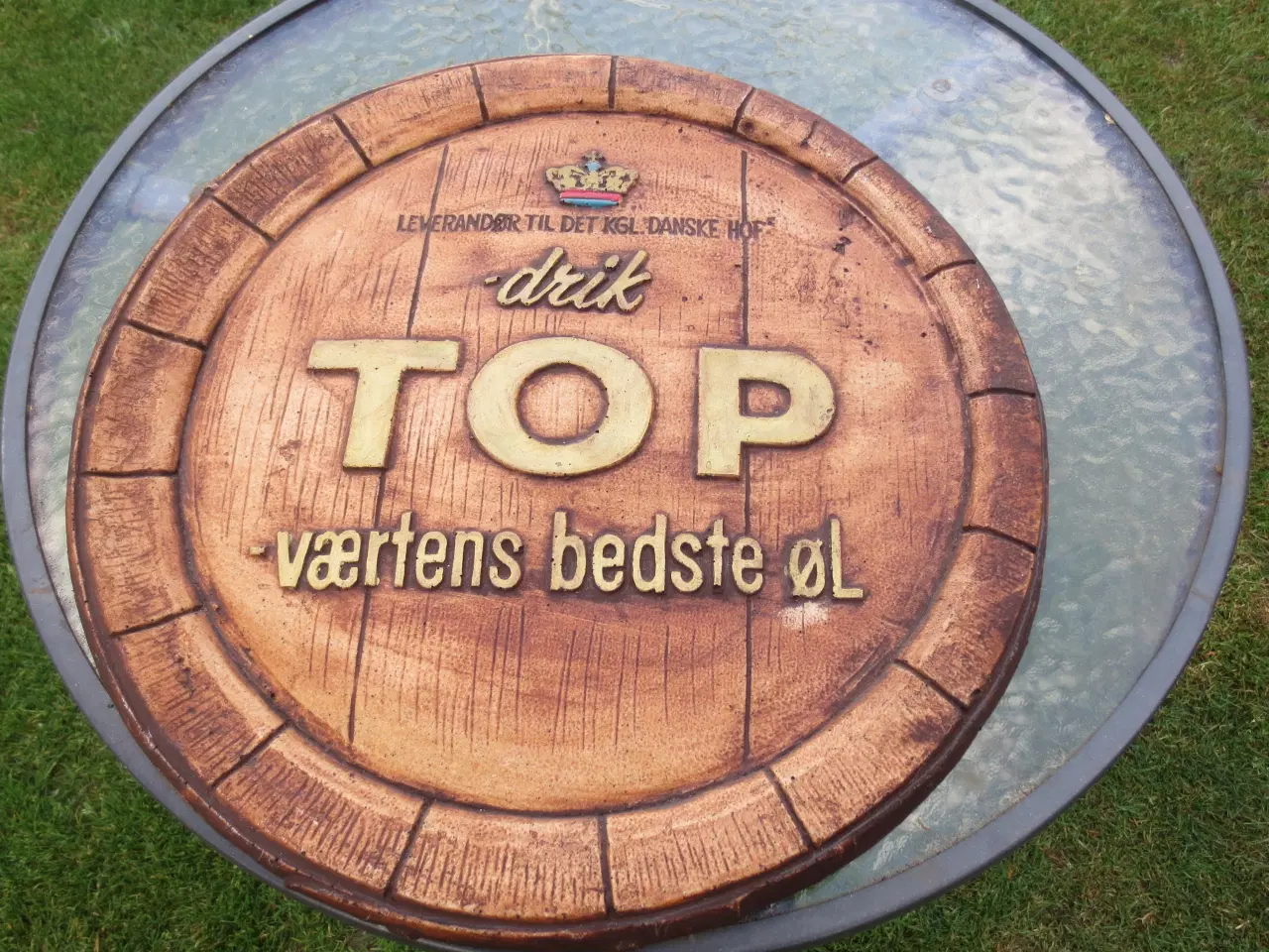 Billede 1 - 1 stk TOP Værtens bedste Øl Diameter 42 cm 