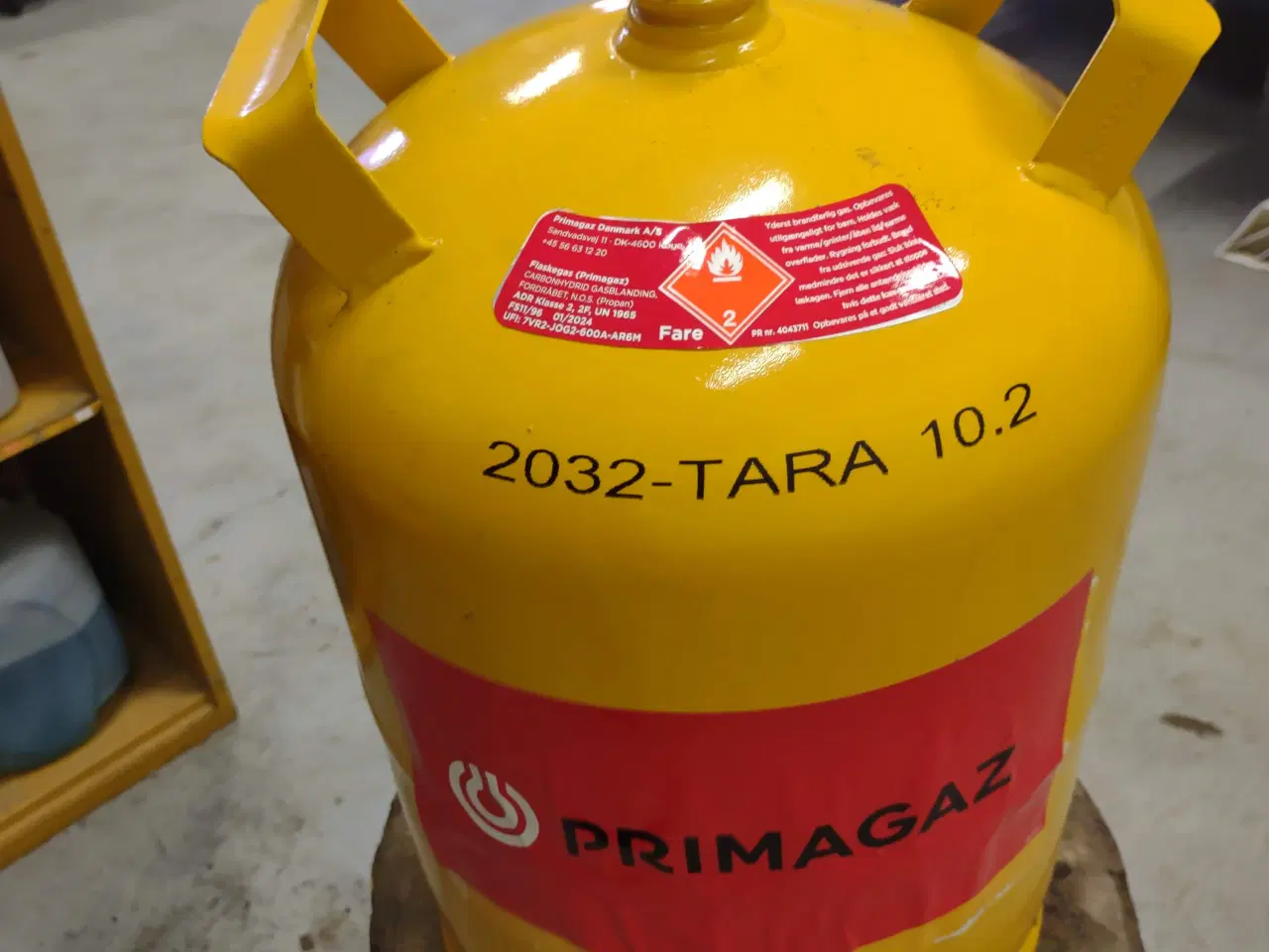 Billede 1 - Gasflaske 11 kg Fyldt og plomberet.