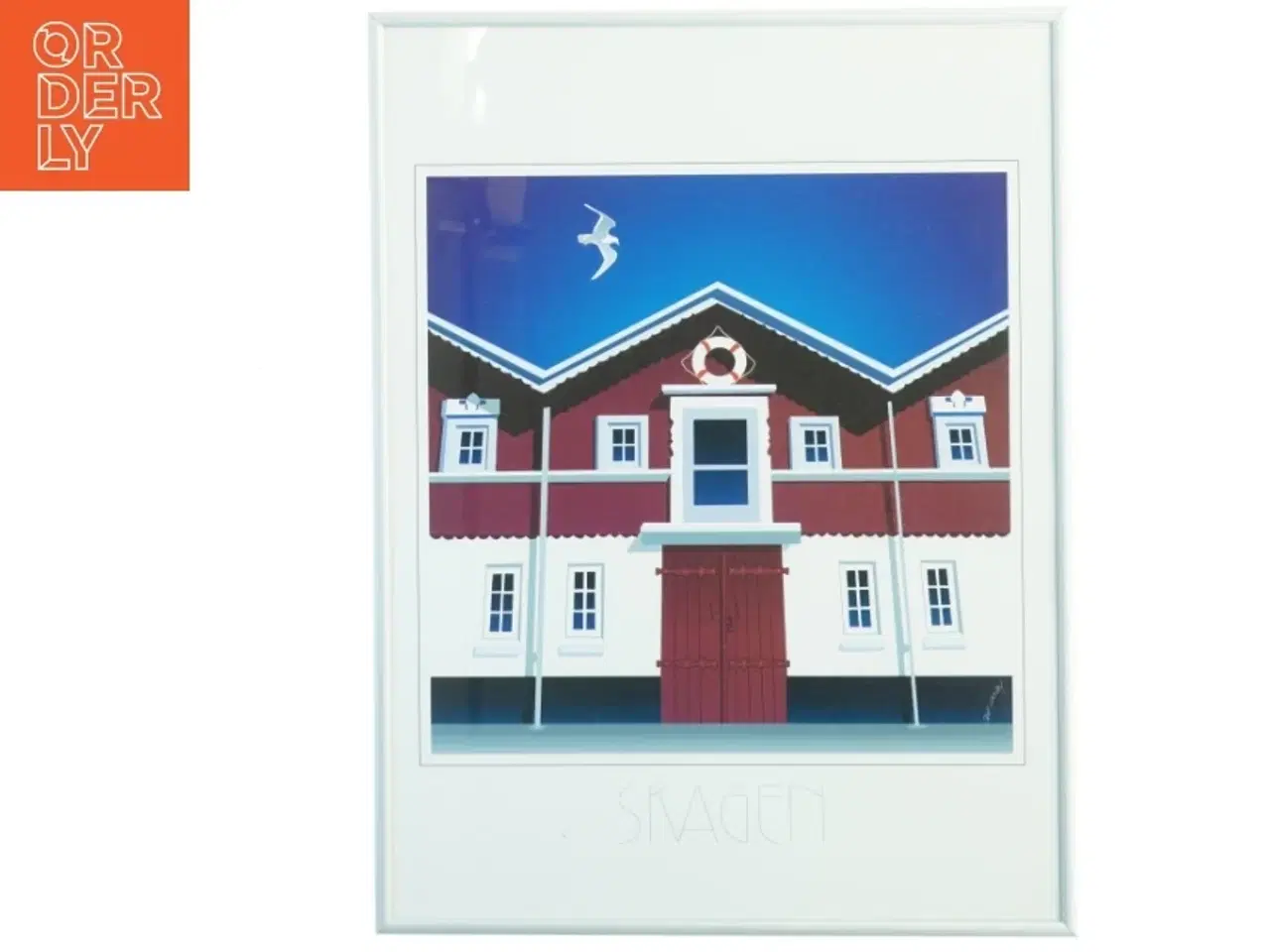 Billede 1 - Indrammet Skagen-billede (str. 41 x 30 cm)